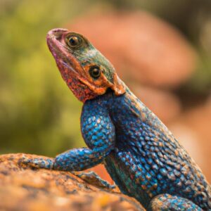 Wildlife of the Western Cape agama lizard